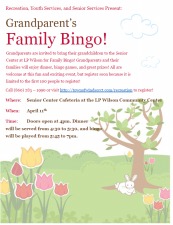 Grandparents Family Bingo 