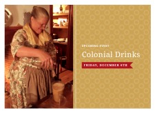 Colonial Drinks night!