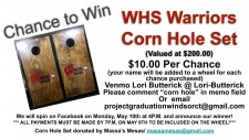 Chance to Win WHS Cornhole Set