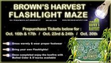 Flashlight Maze @ Brown's Harvest