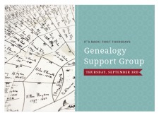 Genealogy Support Group 9.3.20