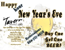 New Year's Eve Happy Hour 