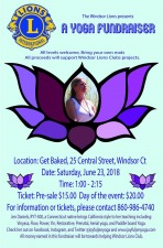 Lions Club Yoga Fundraiser