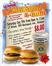 Breakfast Sandwich a Go-Go