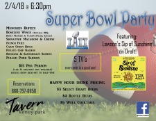 Super Bowl Party at The Tavern